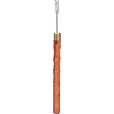 Manche en bois de santal, acier inoxydable, rouleau à teinture pour bords, stylo à huile, finisseur de ceinture, cuir, artisanat DIY (1/5)