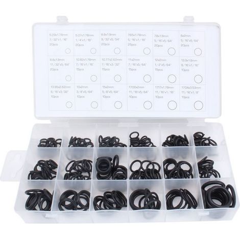 Coffret de 270 joints toriques petits fins tres courants