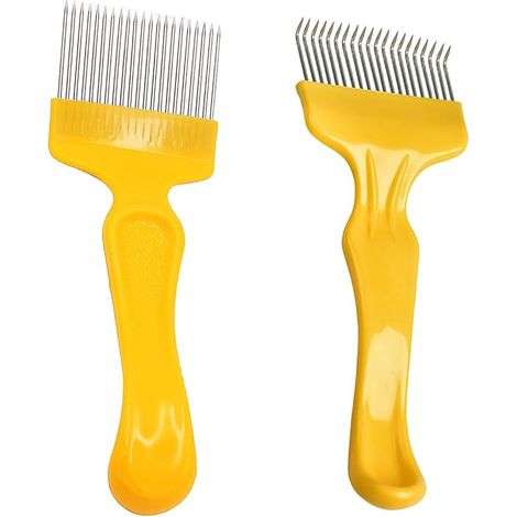 2 Morceaux De Fourche en Acier Inoxydable, De La Fourche, D'Outils, De Peigne De Miel, D'Accessoires pour Abeilles, d'une Coupe en Nid. (1/5)