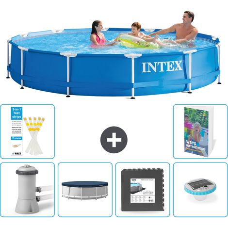 Frame Pool Rund - 366x76 cm - 7-teilig S260