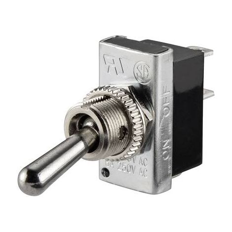 TRU COMPONENTS 1587671 TC-R13-25A2-01 INTERRUPTEUR À LEVIER 250 V/AC 6 A 1 X OFF/ON À ACCROCHAGE 1 PC(S)