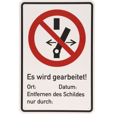 KS Tools Warnschild Geerdet (1/2)