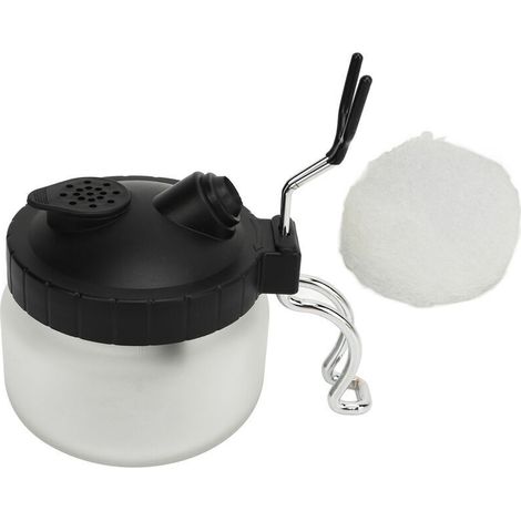 Pot de nettoyage d'aérographe avec support, outils de nettoyage d'aérographe multifonctionnels pour voiture, peinture à la main, nettoyage de brosse en Spray (1/4)