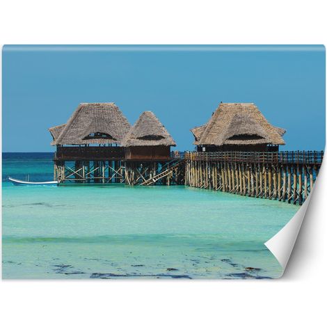 Carta Da Parati, Maldive Capanne tropicali sull'acqua - 200x140 (1/5)