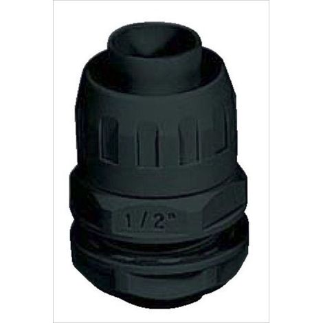 Raccordo Ip65 Guaina-Scatola D.50 Fil. Metrico (Elettrocanali Cod. Ecgx50M)
