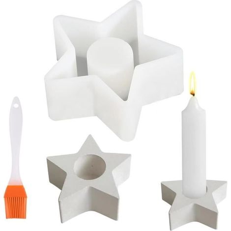 Moule à bougie en silicone - Haute qualité - Résistant à la déformation - Réutilisable - DIY créatif (1/4)