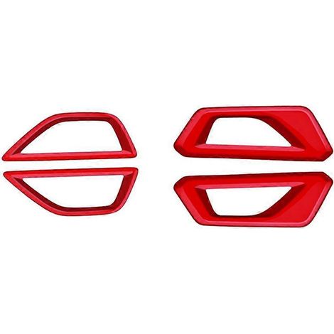 Autocollant rouge de garniture de poignée de traction intérieure de voiture (conduite à gauche) (1/5)