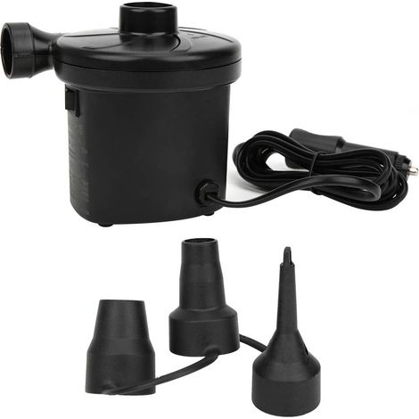 Pompe À Air Portative - 12 V Cc - Pour Gonflables - 3 Embouts - Pompe Électrique Compacte Pour Matelas Gonflables Piscines Et Coussins (1/5)