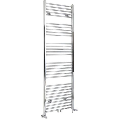 Milano Neva Chrome Dual Fuel Electric Heated Towel Rail Radiator - 1785mm x 600mm (1/5)