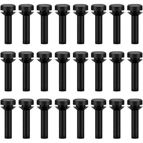 Lot de 24 patins en caoutchouc pour grille de cuisson WB02X24790 - Compatible avec les pieds de grille de cuisinière - Remplace la référence 4455270 (1/4)