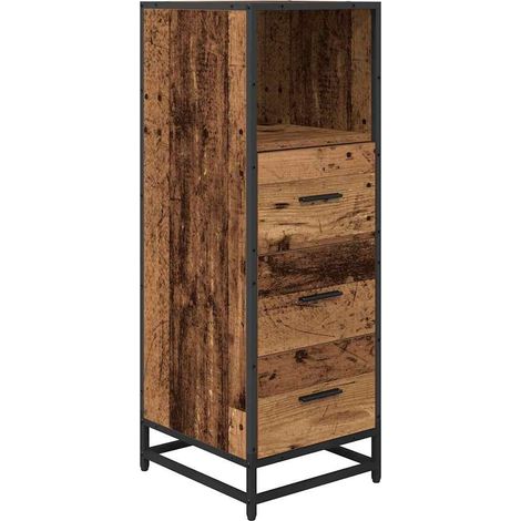 Maison Exclusive - Juego de muebles de baño Madera Vieja 35 x 37,