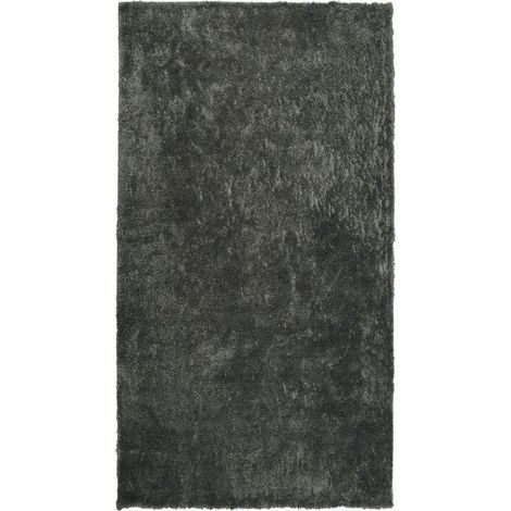 Tappeto shaggy grigio scuro 80 x 150 cm Evren