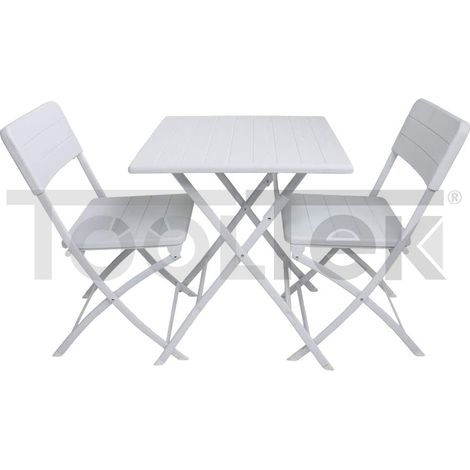 SET 3pz BISTROT ESTERNO TAVOLO PIC NIC 2 SEDIE PIEGHECOLI GIARDINO