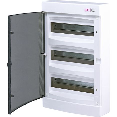 Quadro di distribuzione a montaggio superficiale, 36 moduli, sportello trasparente IP40, ECT36PT-s (1/4)