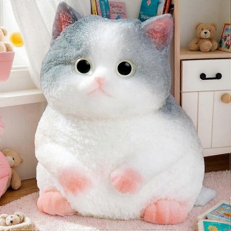 Gros chat Taba jouet anti-stress en forme de chat Taba fait main amusant et mignon - C