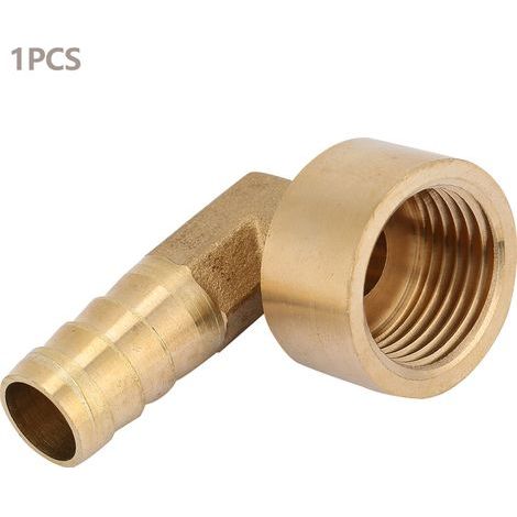 Raccord Coude Laiton 12mm avec Filetage Femelle G1/2 pour Tuyau Souple (1/5)