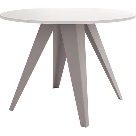 Mesa Oswego 174, Blanco, 76x0x138cm, Alargamiento, Aglomerado laminado, Metal