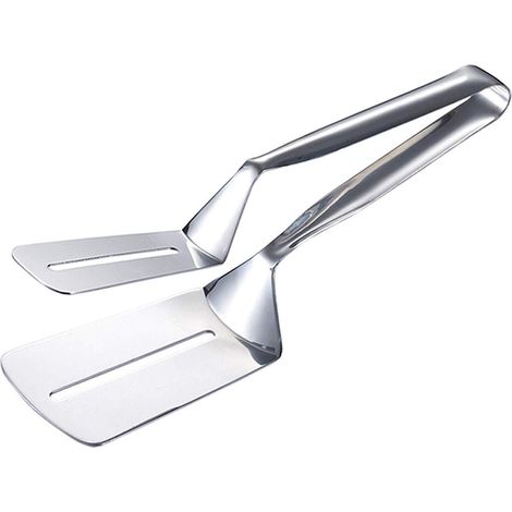 Pince multifonction en acier inoxydable pour grill, steak et crêpes – Clip de cuisine professionnel, résistant à la chaleur–DELKEVIC