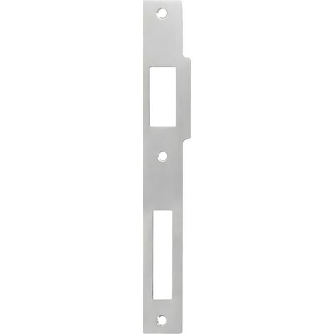 Stück Schließblech aus Edelstahl, flaches Schließblech aus Edelstahl für Türgriffe, Riegelschlösser, elektrische Sicherheitsplatten (Silber)