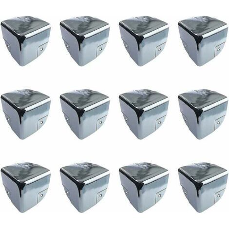 Möbelschutz, Metall-Eckenschutz, Tischeckenschutz, 12 Stück, Metallkanten-Eckenschutz, Klammern, Eckenschutz für scharfe Tische und Möbel (1/5)