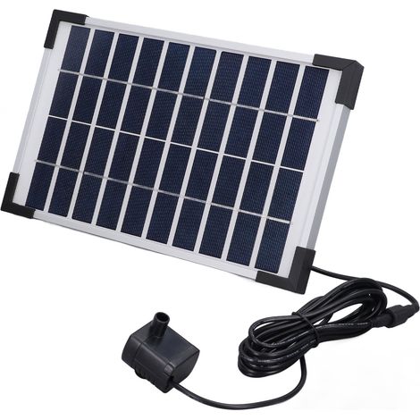 Kit de fontaine solaire flottante 10V 5W, pompe à eau pour bassins de jardin, étangs, aquariums et réservoirs à poissons