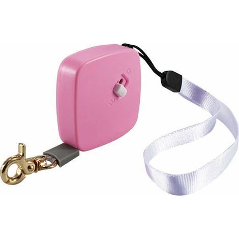 6.56Ft Retractable Dog Leash Anti-Emmelement Chien De Traction Corde Anti-Slip Poignee Extensible Pour Chien En Laisse Animaux Petites Et Moyennes Marche, Rose, Carre (1/5)