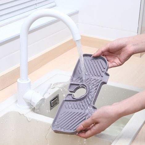 Joint D'Etanchéité Pour Robinet - Tapis De Drainage En Silicone Pour Évier Cuisine Salle De Bain Buanderie - 1 Pièce (1/5)