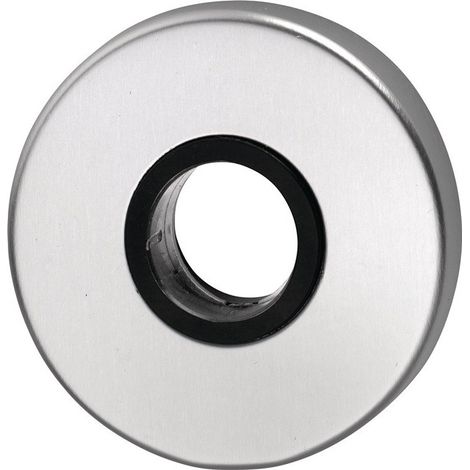 Rosace de poignée 051/1 Inox F00 Épaisseur de plaque 8 mm trou de poignée rond EDI