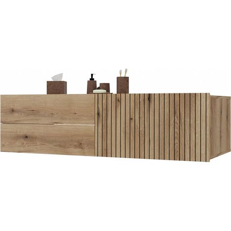 Bureau, chêne Artisan, 125 x 75 x 55 cm (1/5)
