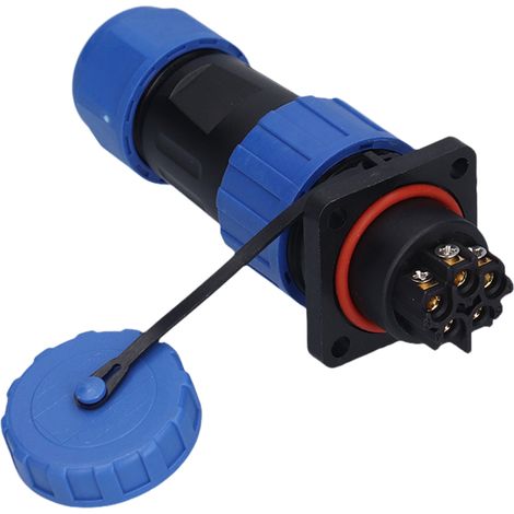 Connecteur étanche IP68 à sertir, vis carrée, adaptateur pour applications aéronautiques et industrielles, 250 V, 5 broches (1/5)