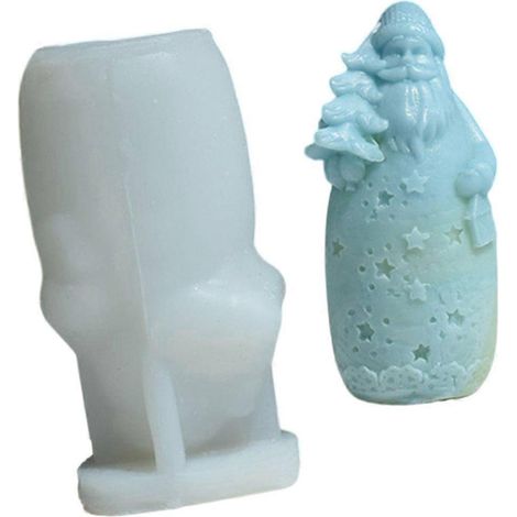 Moule réutilisable en silicone pour la fabrication de bougies, idéal pour les loisirs créatifs. (1/4)