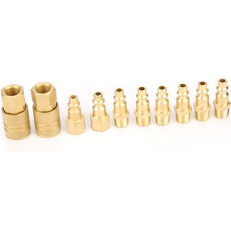 10 Stück 1/4"-NPT-Zubehörschläuche für Schnellkupplungswerkzeug für Luftkompressoren (1/5)