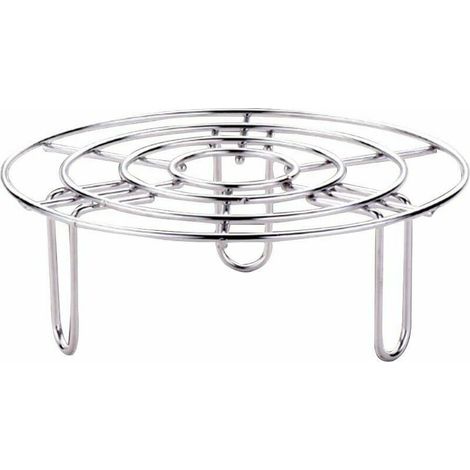 Rejilla redonda de acero inoxidable de 16/20/24 cm, cesta de vapor resistente para ollas instantáneas/vaporizadores a presión. (1/5)