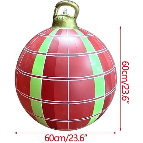 Décorations saisonnières et de fêtes balle décorée gonflable en Pvc de Noël pour extérieur cadeau de Noël décoration de jardin (1/3)