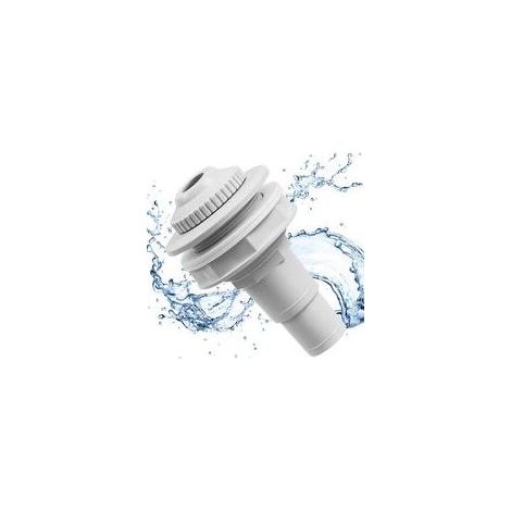 Buse d'entrée pour Piscine, buse de refoulement 32/38mm Buse D'impulsion pour Piscine Buse de Tuyau réglable Adaptateur de Tuyau de Piscine pour Drainage Piscine (1/5)