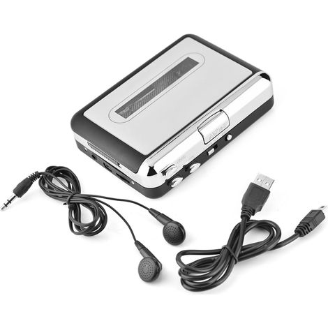 Convertisseur USB pour cassette audio vers PC MP3/CD, lecteur de musique avec casque. (1/5)