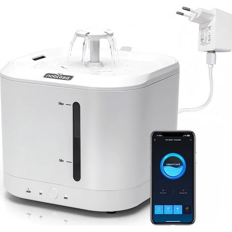 Abreuvoir Intelligent pour Chien et Chat - Filtrage + Avertissement Niveau Eau (1/2)