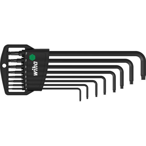 Wiha Set di chiavi a brugola in supporto Classic TORX® testa sferica 8 pz., ossidazione nera (32394)