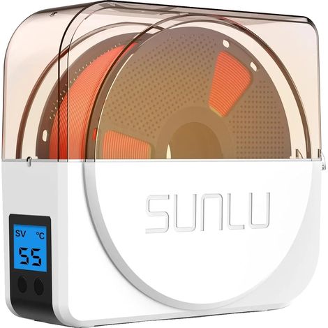 Asciugatrice per filamenti, display LCD, temperatura regolabile, filamento bianco senza filamento, spina UE (220V 50Hz)-a (1/2)