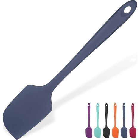 Großer Silikon Spatel 35,6cm, Hitzebeständig bis 315℃, Nachtblau
