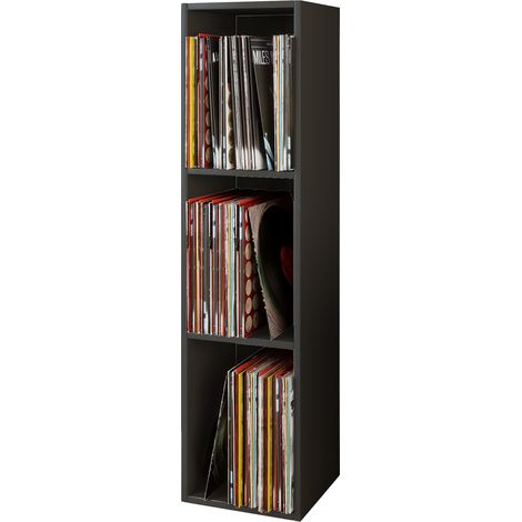 Wood Records LP Shelf Platto 3x 107x34x30 - VCM