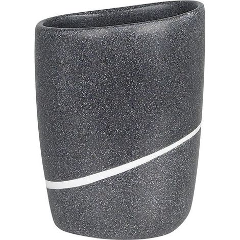 Vaso de cerámica gris ETNA Spirella (1/2)