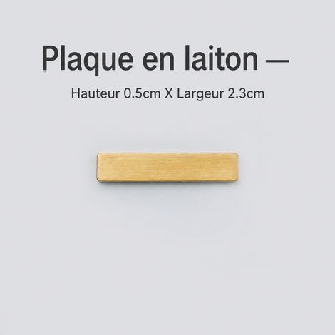 Numéro de porte en laiton pur mat petit format T4911 t4911 réf 5743 2,6 × 0,5 × 0,3 cm 5 g – Livraison gratuite