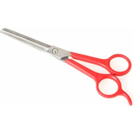 Ciseaux de Toilettage "A Désépaissir" 15cm Rouge