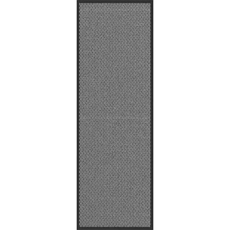 Zerbino antiscivolo 60 x 180 cm assorbe acqua e sporco design moderno zerbino d'ingresso in PP antracite 020058096