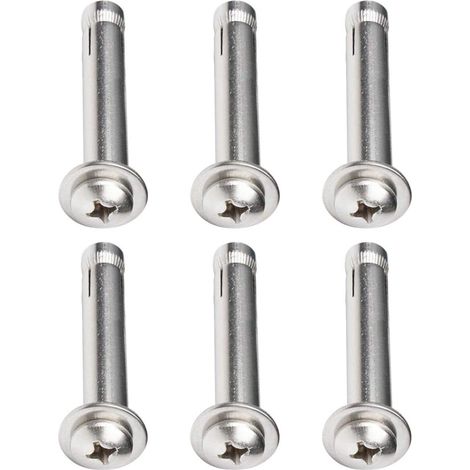 Chevilles à Expansion, Boulons à vis d'expansion en Acier Inoxydable, 6 pièces, tête cylindrique, Manchon de croisée, Boulon d'ancrage (1/5)