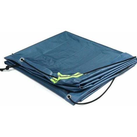 Housse de Protection UV Bâche Imperméable pour Remorque 208 114 13cm (Bleu Royal)-Crezuo (1/3)