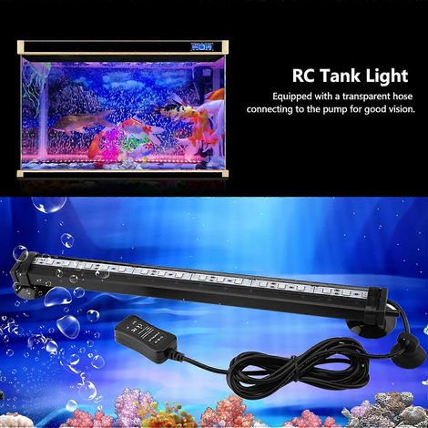 Kit d'éclairage LED subaquatique pour aquarium avec télécommande, 31 cm, prise US (1/3)