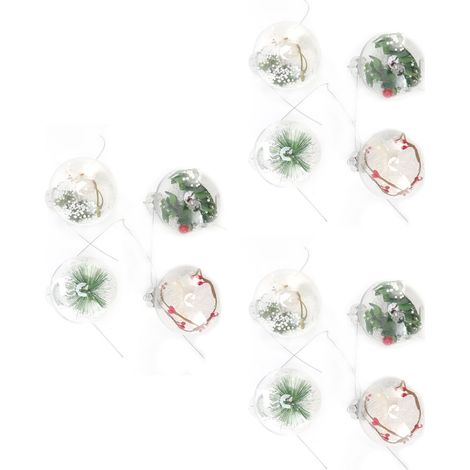 12er-Pack Weihnachtskugeln, innovative Verarbeitung, bruchsicher, Haustier-Weihnachtsdekoration für Zuhause und Partys 6156 (1/5)