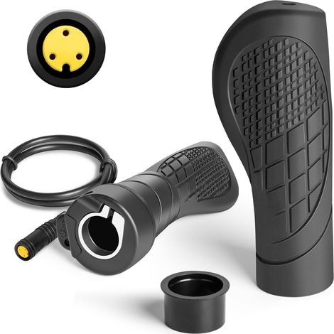 Poignée accélérateur à Demi-Torsion pour Kit Moteur BBS01B BBS02B BBSHD, Accélérateur Semi-torsadé (Half Twist Throttle), Accessoires pour kit de conversion vélo électrique (1/5)